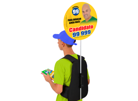 MOCHILA PIRULITO PARA CAMPANHAS POLÍTICAS